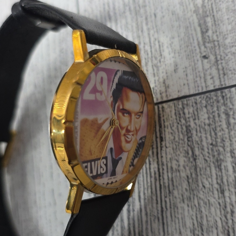 Elvis Presley Gold and Black Men's Watch - Picture 5 of 6